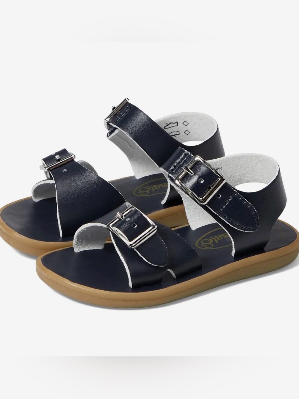 footmates Kids Navy Blue Buckle Sandals